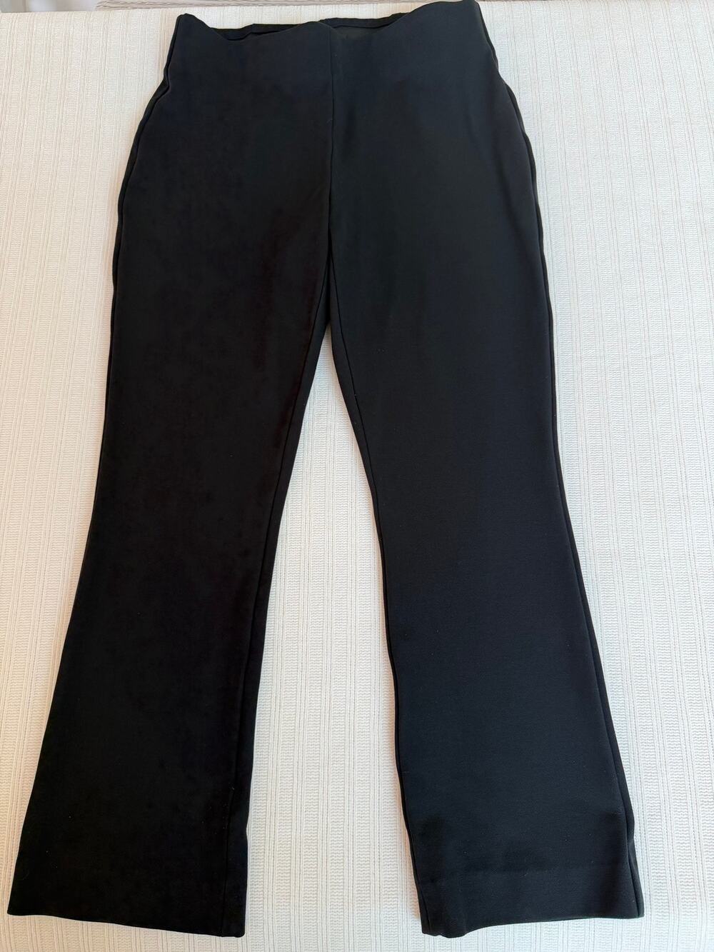 Talbots Black Montauk Pull On Flare Ankle Pants 4